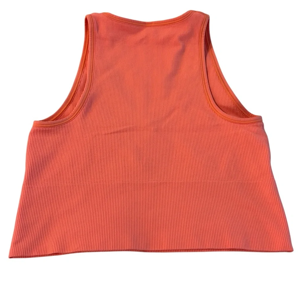 Athleta Aurora Seemless Coral Ribbed Tank - Picture 3 of 7